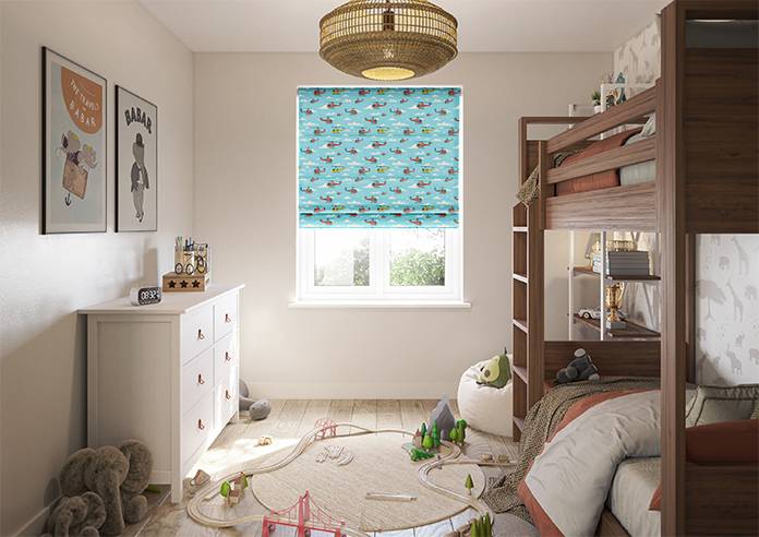 Sky Patrol, Horizon - Twist&Fit Roman Blind - Image 8